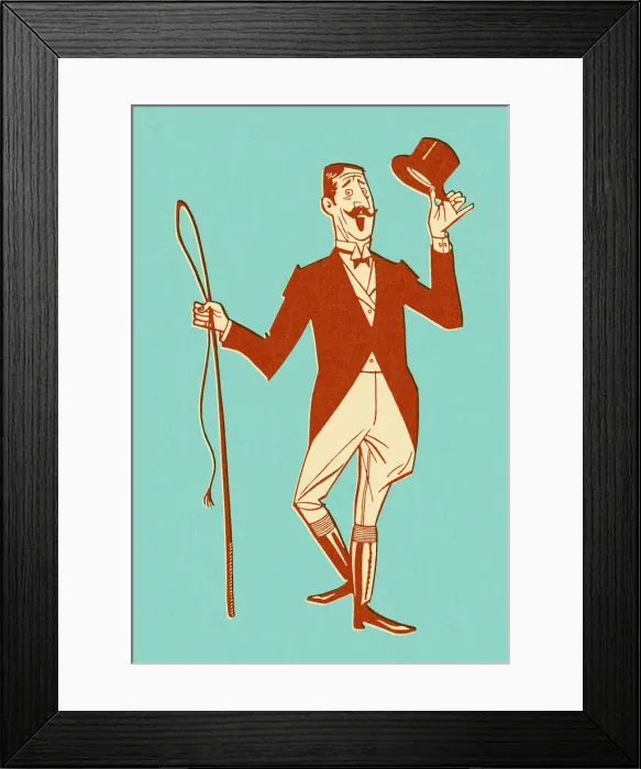 Framed Print : Ringmaster Tipping Hat Framed Print : Ringmaster Tipping Hat