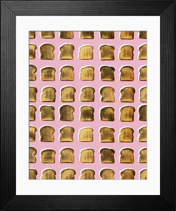 Framed Print : Toast Pattern Framed Print : Toast Pattern
