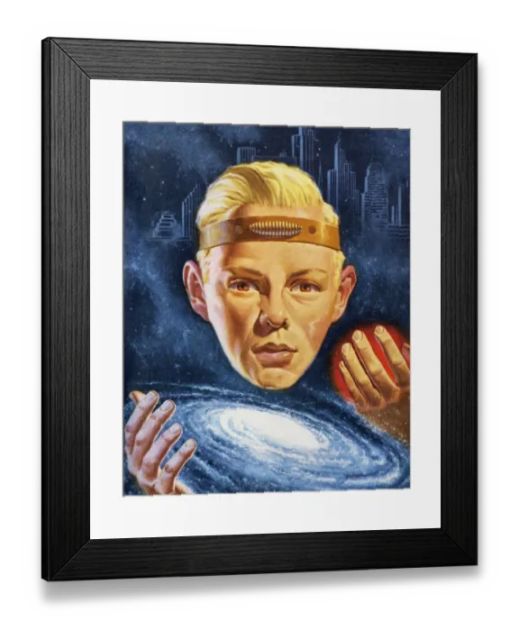 Framed Print : Psychic Boy Wearing Head Band Framed Print : Psychic Boy Wearing Head Band