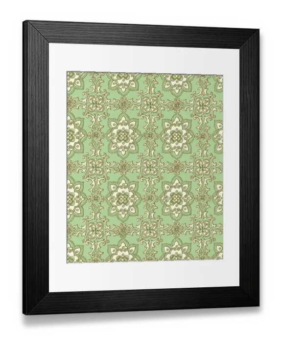 Framed Print : Green Pattern Framed Print : Green Pattern