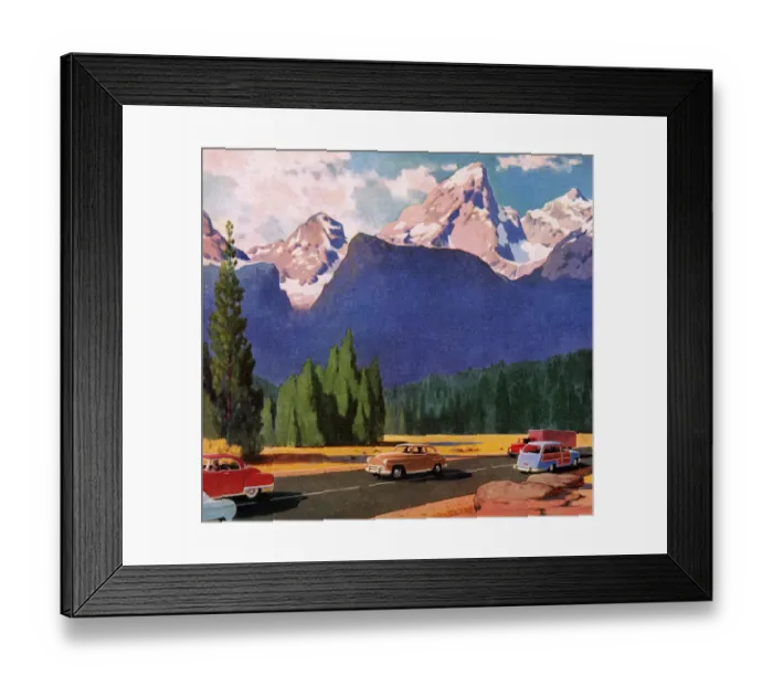 Framed Print : Mountain Landscape Framed Print : Mountain Landscape
