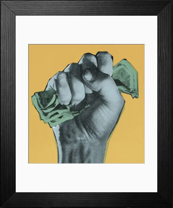 Framed Print : Money in Fist Framed Print : Money in Fist