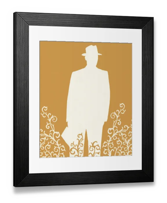 Framed Print : Male Silhouette Framed Print : Male Silhouette