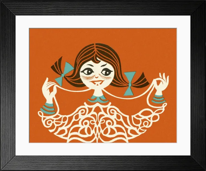 Framed Print : Girl Wearing Lace Blouse Framed Print : Girl Wearing Lace Blouse