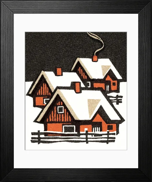 Framed Print : Winter homes Framed Print : Winter homes