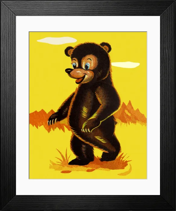 Framed Print : Smiling Baby Bear Framed Print : Smiling Baby Bear