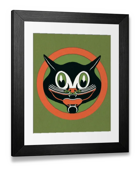 Framed Print : Black cat. http: / / csaimages.com / images / istockprofile / csa_vector_dsp.jpg Framed Print : Black cat. http: / / csaimages.com / images / istockprofile / csa_vector_dsp.jpg