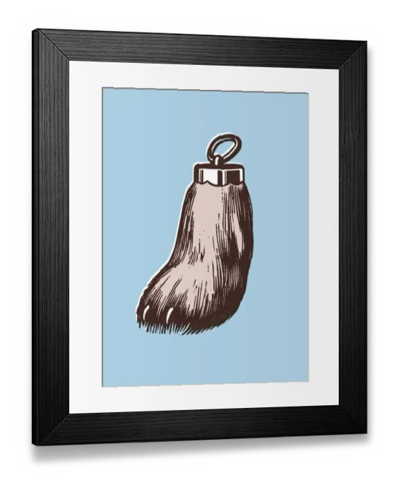Framed Print : Rabbits foot
