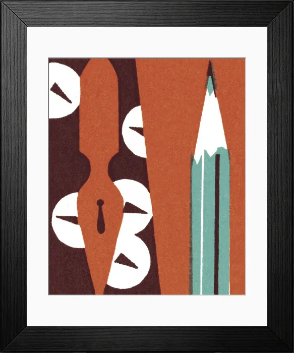 Framed Print : Pen and Pencil Framed Print : Pen and Pencil
