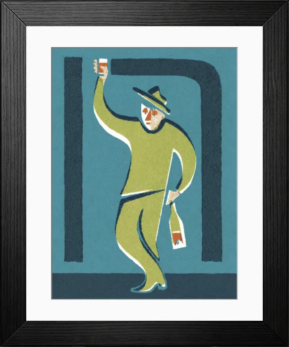 Framed Print : Man Drinking Framed Print : Man Drinking