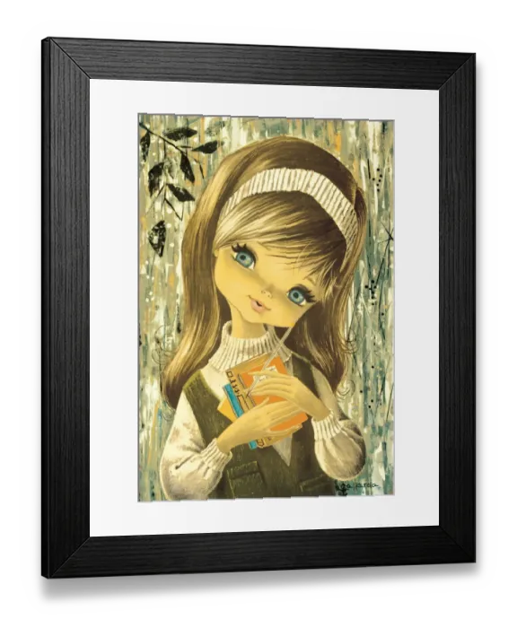 Framed Print : Big-eyed girl Framed Print : Big-eyed girl