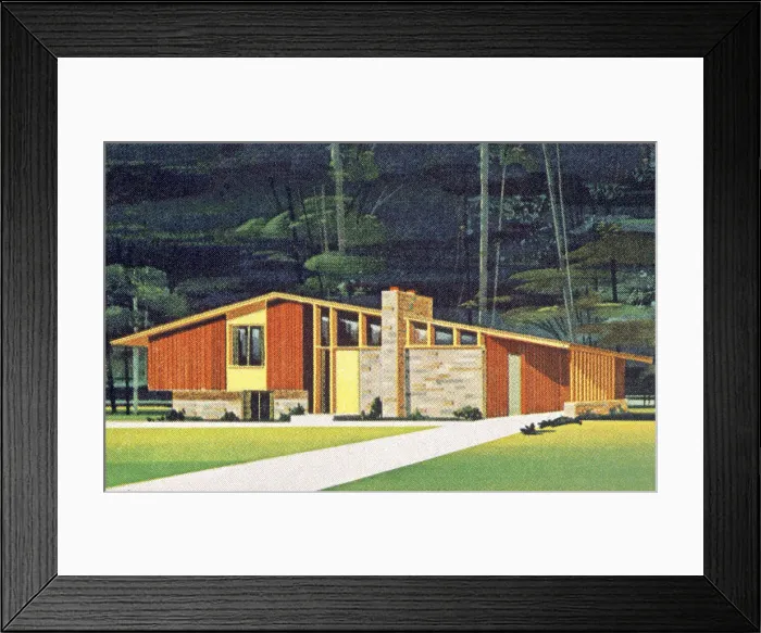 Framed Print : Mod House. http: / / csaimages.com / images / istockprofile / csa_vector_dsp.jpg Framed Print : Mod House. http: / / csaimages.com / images / istockprofile / csa_vector_dsp.jpg