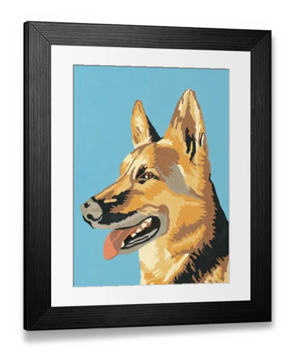Framed Print : German Shepherd Framed Print : German Shepherd