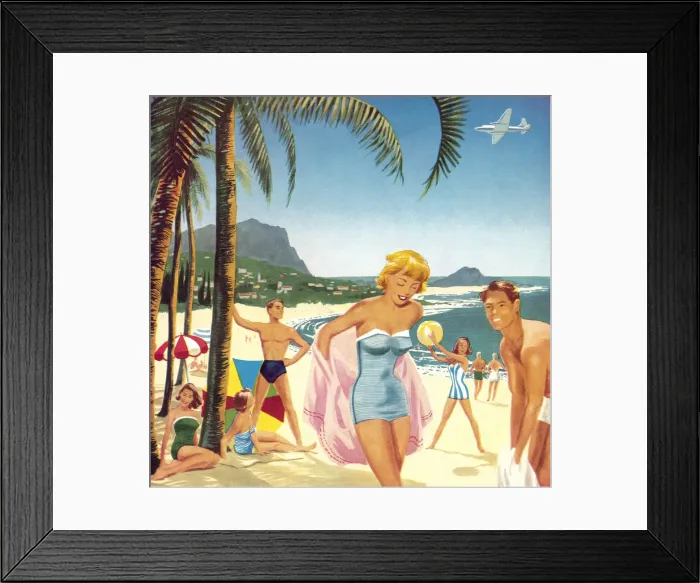 Framed Print : People At The Beach Framed Print : People At The Beach