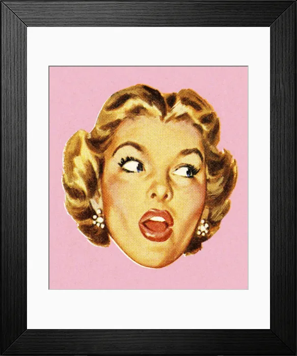 Framed Print : Woman Looking to the Side