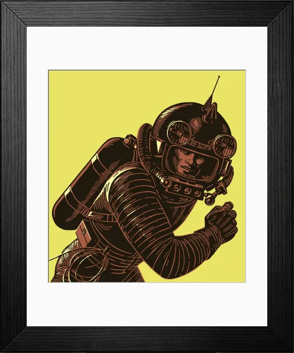 Framed Print : Astronaut in a Spacesuit Framed Print : Astronaut in a Spacesuit