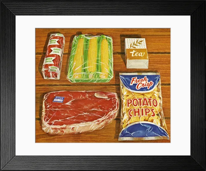 Framed Print : Ingredients for a Steak Dinner Framed Print : Ingredients for a Steak Dinner