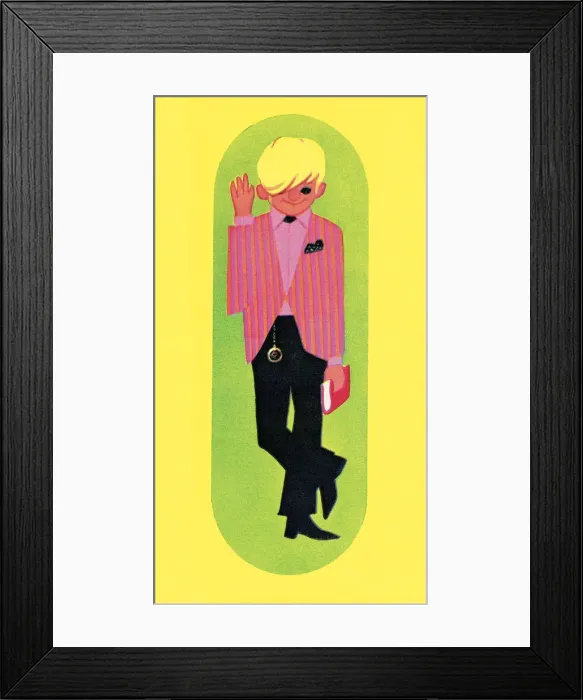 Framed Print : Pink tuxedo Framed Print : Pink tuxedo