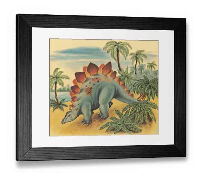 Framed Print : Dinosaur in the Wilderness Framed Print : Dinosaur in the Wilderness