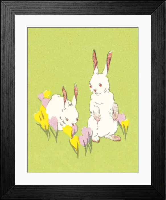 Framed Print : Easter bunnies Framed Print : Easter bunnies