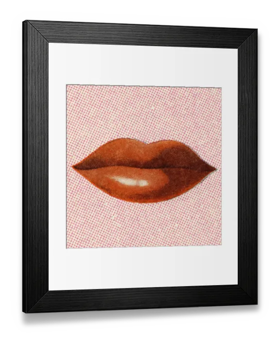 Framed Print : Red Womans Lips Framed Print : Red Womans Lips