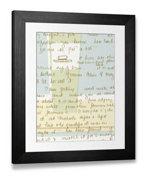 Framed Print : Hand Written Letter Framed Print : Hand Written Letter