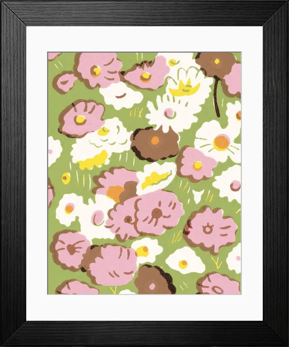 Framed Print : Flower pattern Framed Print : Flower pattern