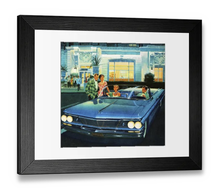 Framed Print : Couples Talking in Front of Restaurant Framed Print : Couples Talking in Front of Restaurant