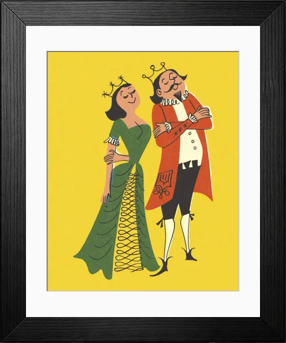 Framed Print : Proud King and Queen Framed Print : Proud King and Queen