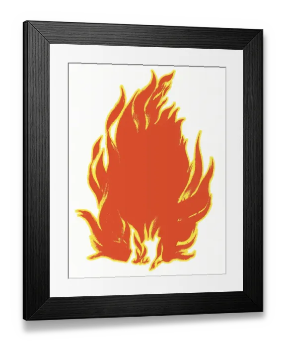 Framed Print : Fire. http: /  / csaimages.com / images / istockprofile / csa_vector_dsp.jpg