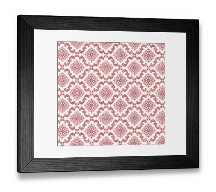 Framed Print : Red Wallpaper Pattern Framed Print : Red Wallpaper Pattern