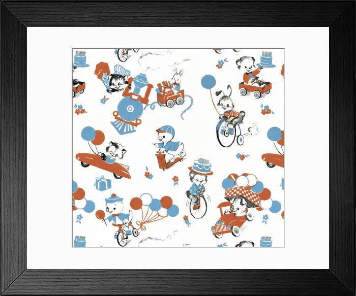 Framed Print : Transportation pattern Framed Print : Transportation pattern