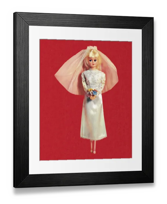 Framed Print : Blonde Fashion Doll Bride Framed Print : Blonde Fashion Doll Bride