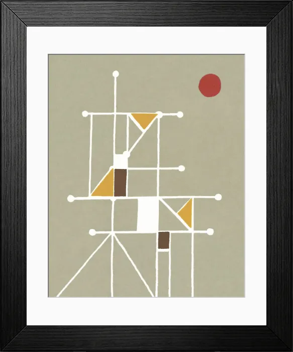 Framed Print : Abstract Grid