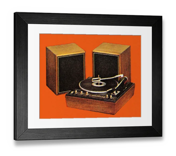Framed Print : Stereo Turntable Framed Print : Stereo Turntable