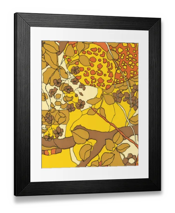 Framed Print : Flower pattern