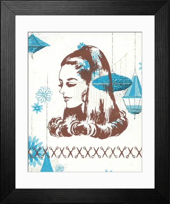 Framed Print : Hair model Framed Print : Hair model