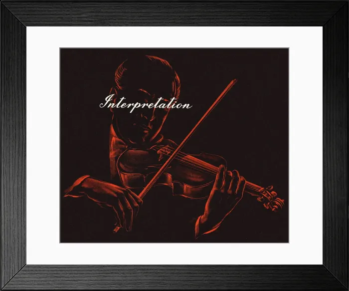 Framed Print : Violin Interpretation Framed Print : Violin Interpretation