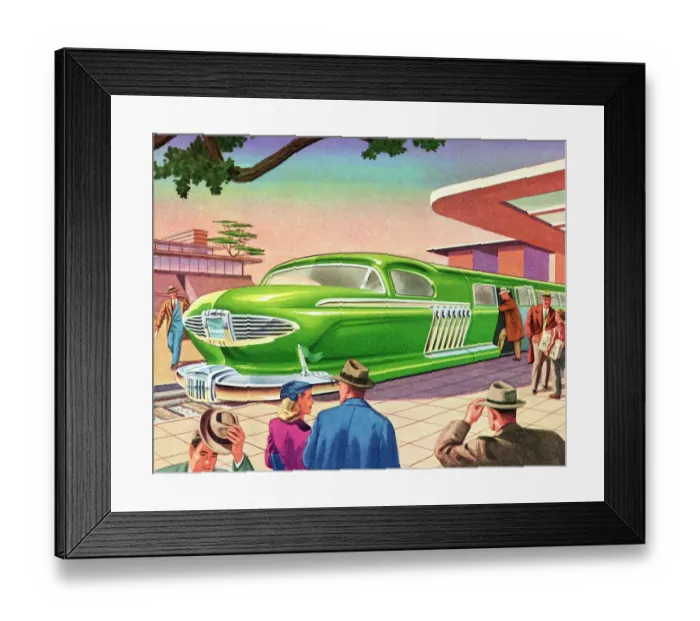 Framed Print : Futuristic Train Framed Print : Futuristic Train
