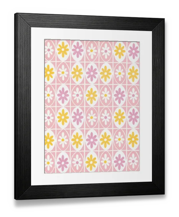 Framed Print : Flower pattern Framed Print : Flower pattern