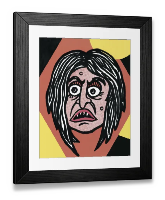 Framed Print : Scary Face Framed Print : Scary Face