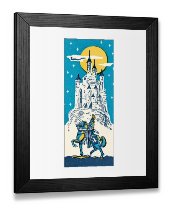 Framed Print : Knight going to a castle Framed Print : Knight going to a castle