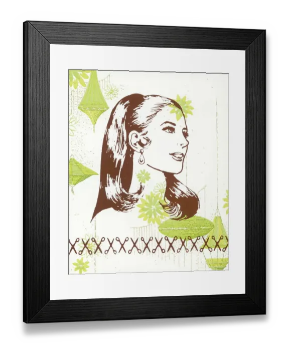 Framed Print : Hair model Framed Print : Hair model