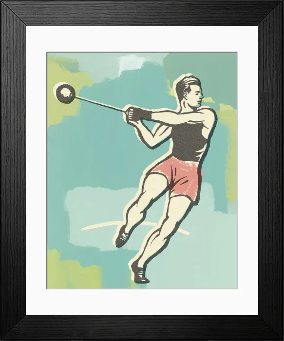 Framed Print : Hammer Throw Framed Print : Hammer Throw