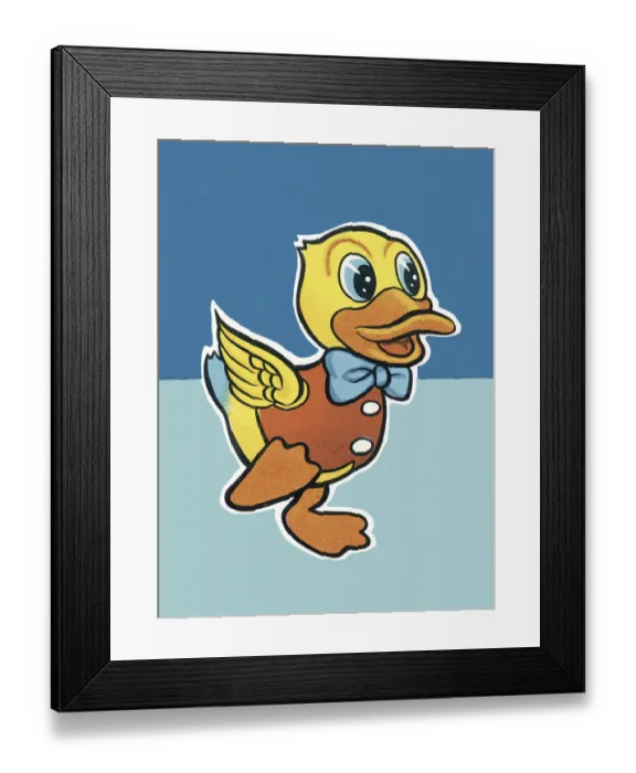 Framed Print : Cartoon duck Framed Print : Cartoon duck