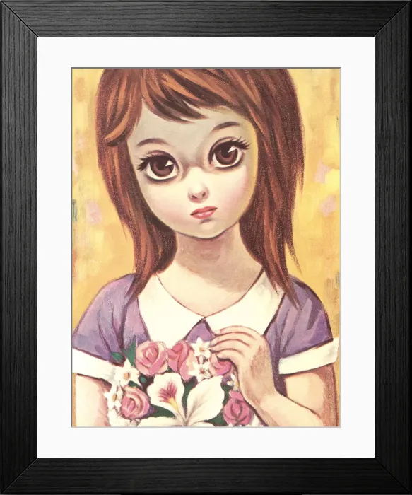 Framed Print : Big-eyed girl Framed Print : Big-eyed girl