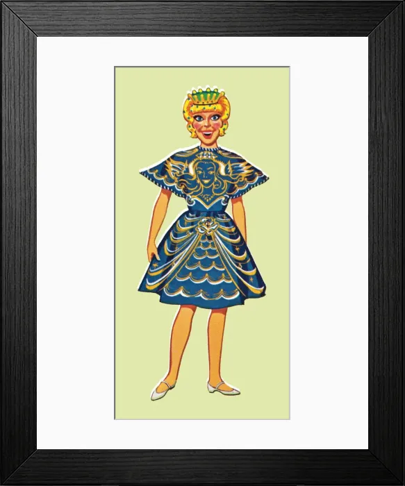 Framed Print : Girl in costume Framed Print : Girl in costume