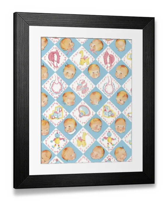 Framed Print : Baby pattern Framed Print : Baby pattern
