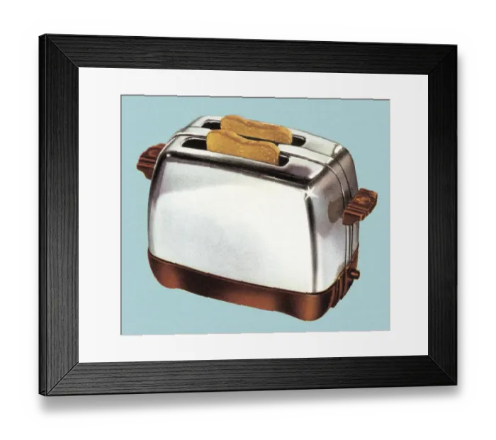 Framed Print : Toast in Toaster Framed Print : Toast in Toaster