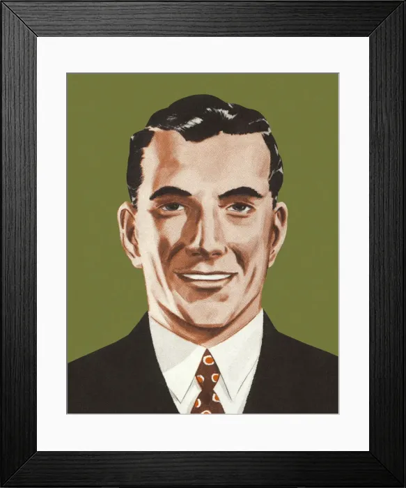 Framed Print : Portrait of a Man Framed Print : Portrait of a Man